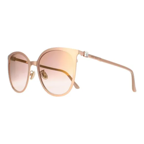 Jimmy Choo Металл Ацетат Кристалл Кошачий глаз Солнцезащитные очки Женские Золото