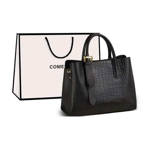 COMELY Коровья кожа с синтетической кожей сумка через плечо сумка на плечо сумка обычная женский экрю черный