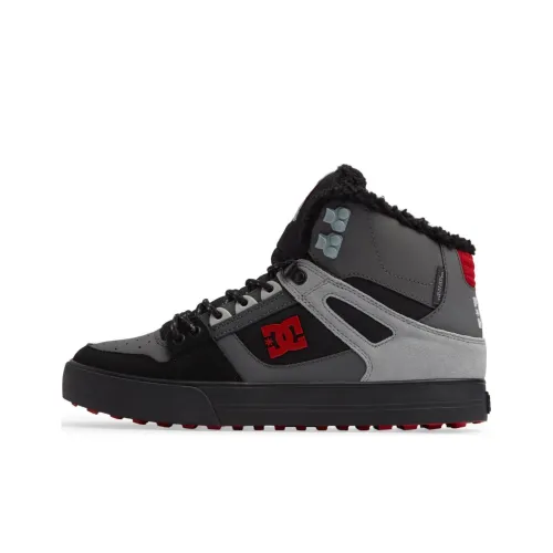 DC Shoes Pure High WNT противоскользящий устойчивый к истиранию высокий топ повседневная обувь мужская серый черный красный