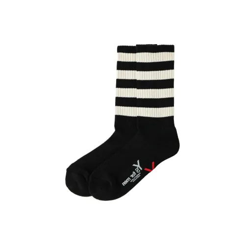Yohji Yamamoto 1 Pack Светлый Умбра Мужские Носки до икры MID