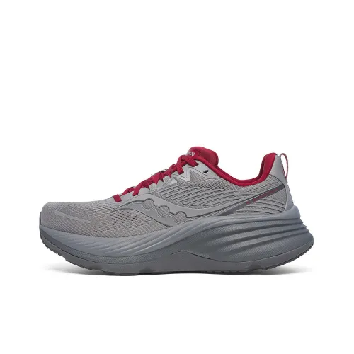 Saucony Hurricane 24 Slip-resistant Abrasion-resistant Low-top Обувь для бега на длинные дистанции Мужская Серый