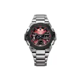 Красный циферблат часов