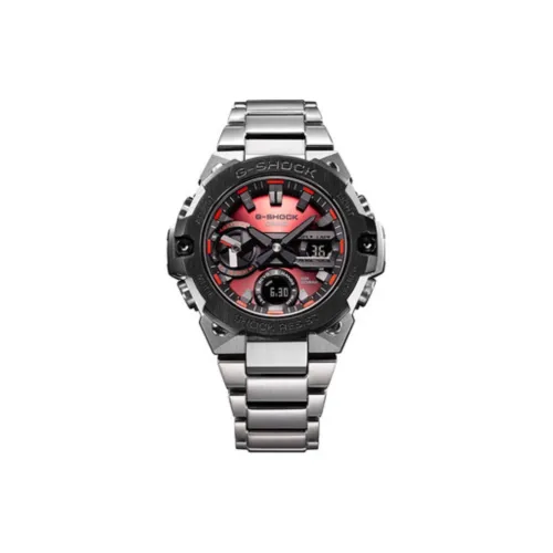 CASIO Collection Кварцевый механизм нержавеющая сталь ремешок мужские часы красный циферблат часов