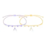 Фиолетовый + Оранжевый русалка браслет