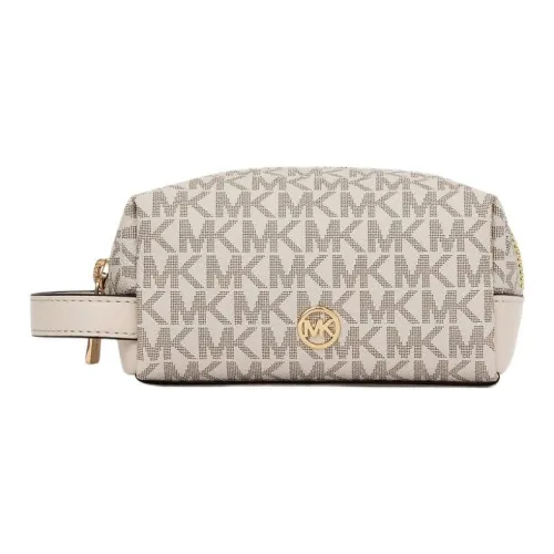 MICHAEL KORS Покрытый холст Мешок для хранения Trumpets Женские Ванильный белый
