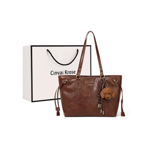 Simvay Clos ПУ (полиуретан) Сумка через плечо Тоут Сумка Сумка для покупок Большая Женская Кофейная Экрю Черная