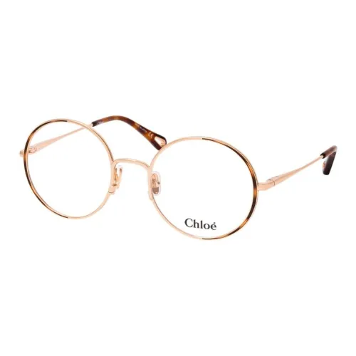 Chloe Металл Круглые Оправы для очков Женские Золотые