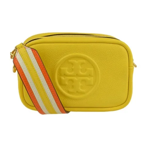 TORY BURCH Perry Коровья кожа Camera Сумка Сумка через плечо Стандартная Женская Желтая