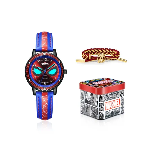 Disney Marvel Series Кварцевый механизм ПУ (полиуретан) Ремешок Часы Детские Черный циферблат