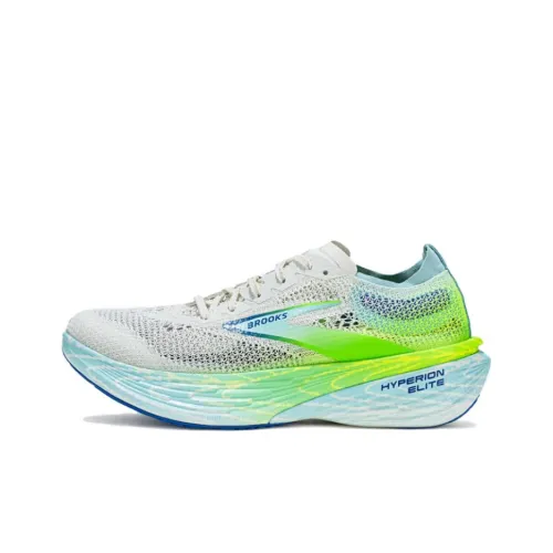 Brooks Hyperion Elite Беговые кроссовки Низкий топ Белый Зеленый Унисекс