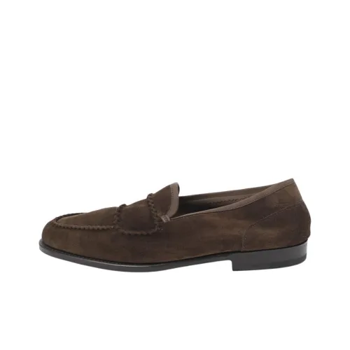 JOHN LOBB Лоферы Темно-коричневые Мужские