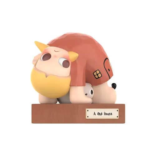 POP MART Коллаборация Zsiga A Красный House Фигурка Прозрачный Слепой Бокс с Карточкой