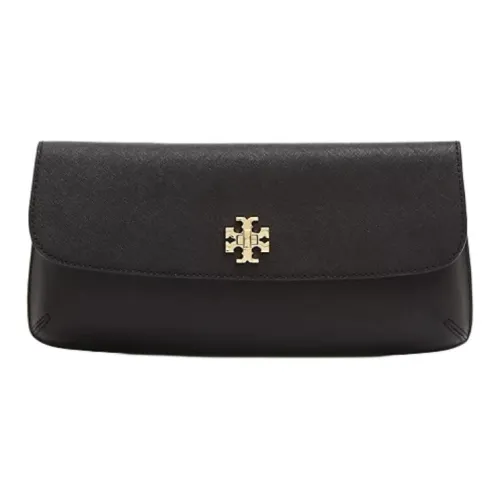 Tory Burch Клатч из коровьей кожи женский черный