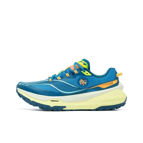 LiNing Dilu Устойчивый к истиранию противоскользящий низкий топ беговые кроссовки мужские синие