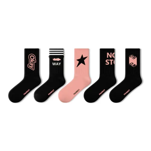PRIMEET Носки Crew Унисекс упаковка из 5 пар