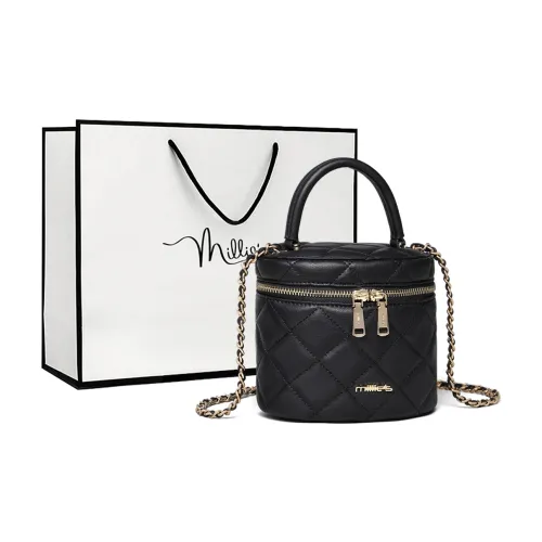 MILLIE'S Сумка из коровьей кожи с цепочкой сумка через плечо сумка сумка-коробка стандартная элегантная черная женская