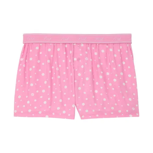 Victoria's Secret Лунный камень Розовый/Белый Dots/Розовый Женские Пижамные брюки