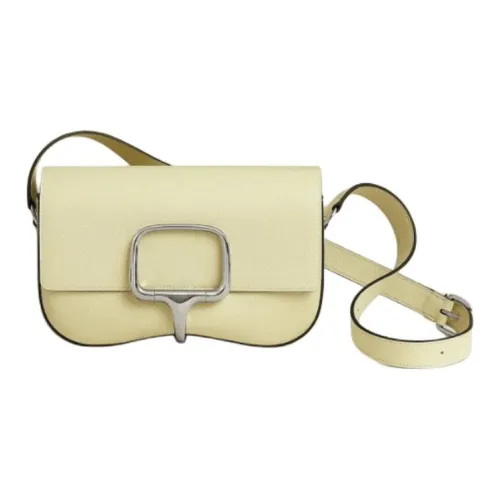 HERMES Della Cavalleria Эпсомская кожа Сумка через плечо Сумка на плечо Женская Светло-желтая