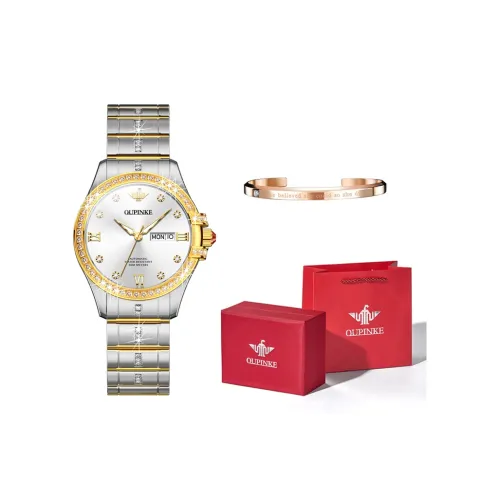 Oupinke Balmont Collection Механические часы с ремешком из нержавеющей стали женские часы белый циферблат