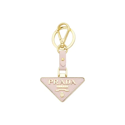 PRADA Телячья кожа Металл Keychains Женские Розовый