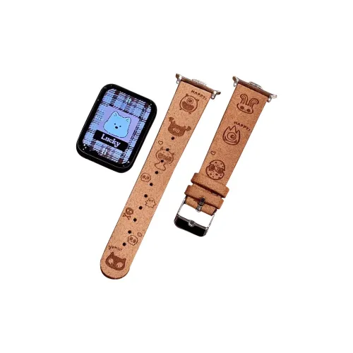 Mr. Strap Красный бежевый Совместимость Бархат Кожа Ремешок для запястья Материал