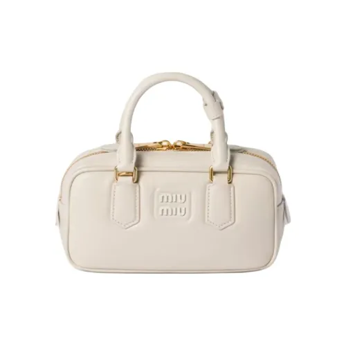 MIU MIU Arcadie series Кожа Сумка Женская Мел Белый