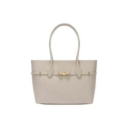 Furla GOCCIA Телячья кожа Тоут Сумка Сумка для покупок Сумка на плечо Сумка Большая Женская Ваниль