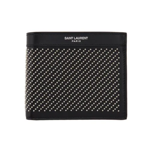SAINT LAURENT Кошелек из коровьей кожи Мужской Черный