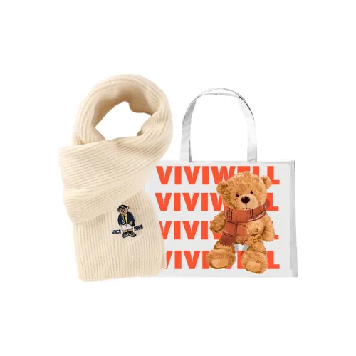 VIVIWELL Смесовая шерсть Вязаные шарфы Унисекс