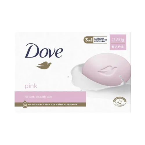 DOVE Розовый Кремовый Мыло Cleansing Hydration 90г*2