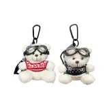 Пилот Маленький Белый Медведь-Красный+Синий Шахматный Узор Свитер