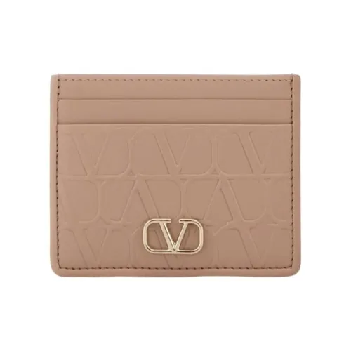 Valentino Vlogo кожаный держатель для карт женский розовый