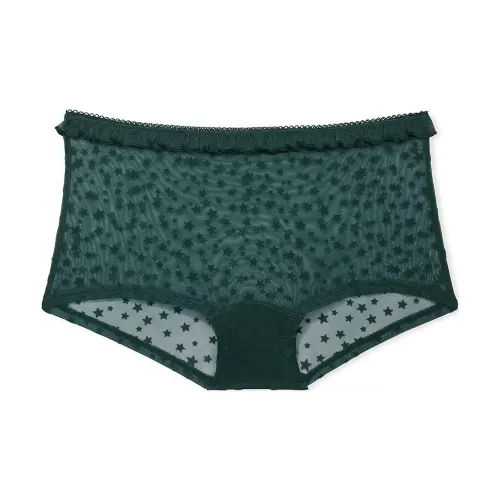 Victoria's Secret Розовый Wink Boyshort Panty Deep Forest Нижнее белье Женское 1 упаковка Темный лес