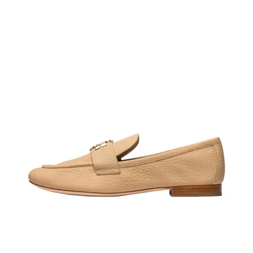 Tory Burch Double T Лоферы Женские Бежевые