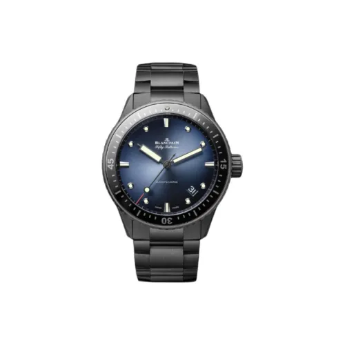 BLANCPAIN Автоматический Механический Часы Мужские 43,6 мм Синий
