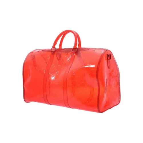 LOUIS VUITTON ПВХ Бостон Сумка через плечо Сумка Унисекс Красная