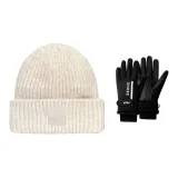 Белая шляпа + черная перчатка