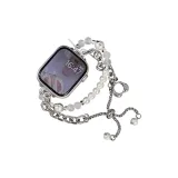 Сердцеобразное кристальное жемчужное ожерелье из серебра