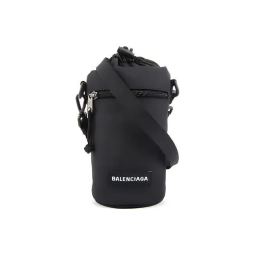 Balenciaga Полиэстер Ведрообразная Сумка Сумка через плечо Унисекс Черная
