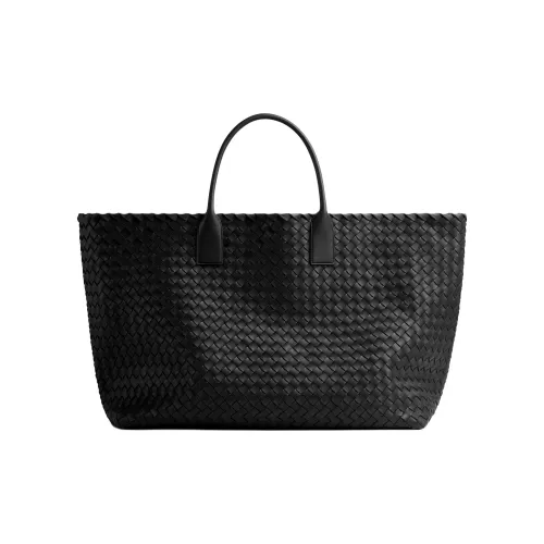Bottega Veneta Lambskin Tote Bag Shopping Bag Tote Regular Men's Black