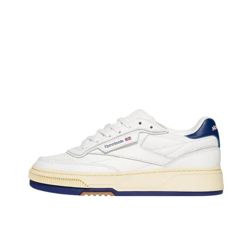 Reebok Club C Low Топ Скейтборд Кроссовки Унисекс Белый Синий