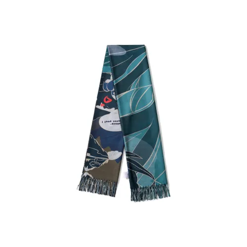 FireMonkey Полиэстер Трикотаж Шарфы Унисекс Зеленый