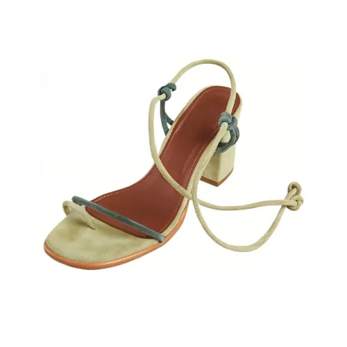 ALOHAS One Ремешок Сандалии 8 см Женские Зеленые