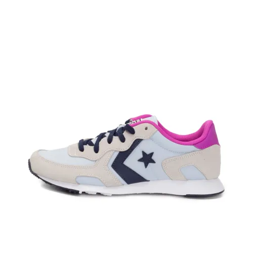 Конверс Низкий Топ Повседневная Обувь Женская Бежево-Фиолетовая