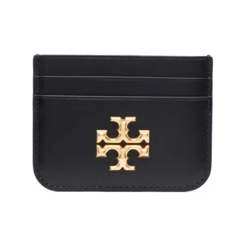 Tory Burch ELEANOR Коровья кожа Держатель для карт Унисекс Черный