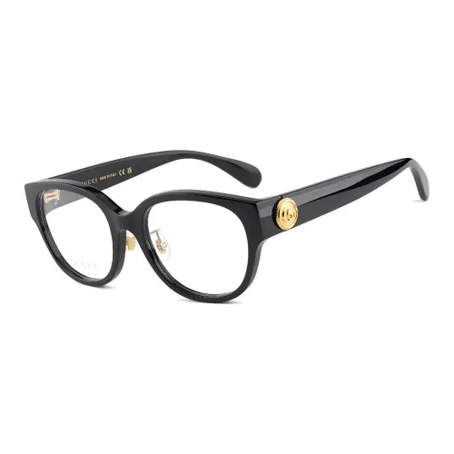 GUCCI Нерегулярная форма Оправы для очков Унисекс Черный