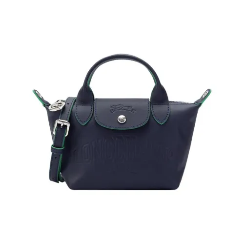 LONGCHAMP Le Pliage Xtra Коровья кожа Сумка через плечо Сумка Мини Женская Морской синий