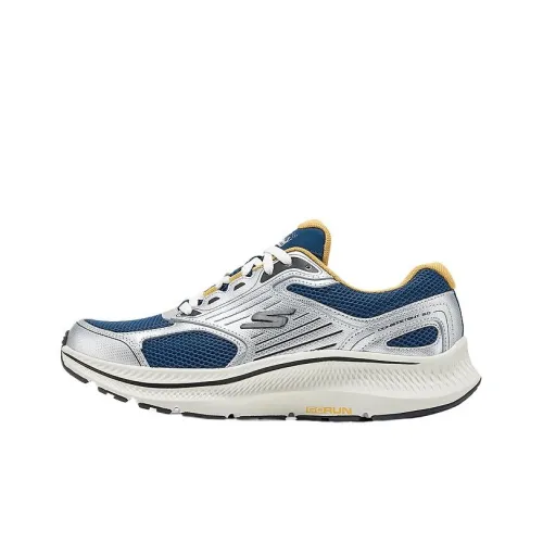 Skechers MEN'S GO Амортизация Низкий Топ Беговые кроссовки Мужские Морской синий