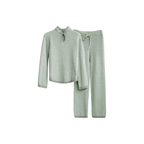 LEZIYUN Пижамный комплект женский зеленый