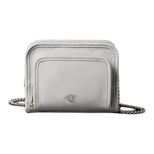 CALVIN KLEIN Переработанный полиэстер Camera Сумка Сумка через плечо Женская Призрачный серый